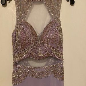 Jeweled prom dress